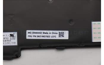 Lenovo 5N21M37922 Keyboard Internal, Spanish, Black, Backlight, UK