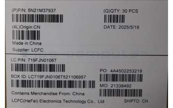 Lenovo 5N21M37937 Interne Tastatur, Ungarisch, Schwarz, Hintergrundbeleuchtung