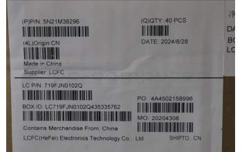 Lenovo 5N21M38296 Keyboard Internal, USA English, Black, Backlight, US