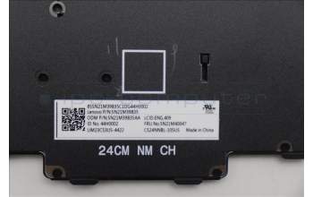 Lenovo 5N21M40047 Keyboard Internal, USA English, Black, Non-Backlight, w/Number, US