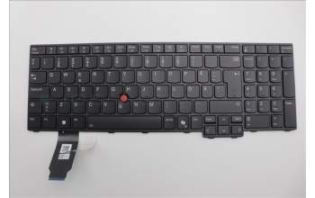 Lenovo 5N21M40195 Keyboard Internal, Swedish/Finnish, Black, Backlight, w/Number, UK