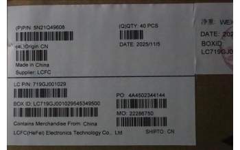 Lenovo 5N21Q49608 Interne Tastatur, Englisch (GB), schwarz, Hintergrundbeleuchtung, mit Ziffernblock