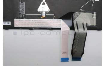 Lenovo 5N21Q49608 Interne Tastatur, Englisch (GB), schwarz, Hintergrundbeleuchtung, mit Ziffernblock