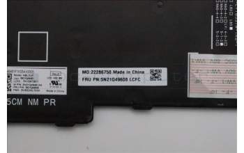 Lenovo 5N21Q49608 Interne Tastatur, Englisch (GB), schwarz, Hintergrundbeleuchtung, mit Ziffernblock