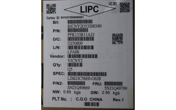 Lenovo 5N21Q49799 Interne Tastatur, Spanisch, schwarz, Ohne_Hintergrundbeleuchtung, mit Ziffernblock