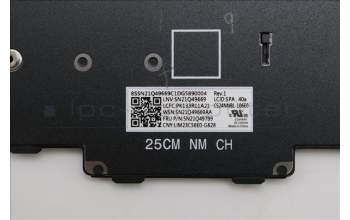 Lenovo 5N21Q49799 Interne Tastatur, Spanisch, schwarz, Ohne_Hintergrundbeleuchtung, mit Ziffernblock