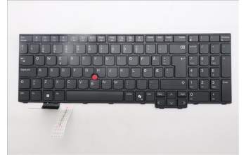 Lenovo 5N21Q49807 Keyboard Internal, Norwegian, Black, Non_Backlight, w/Number