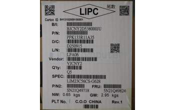 Lenovo 5N21Q49824 Keyboard Internal, Czech/Slovak, Black, Non_Backlight, w/Number