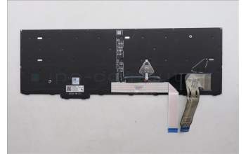 Lenovo 5N21Q49852 Keyboard Internal, US English Euro, Black, Backlight, w/Number