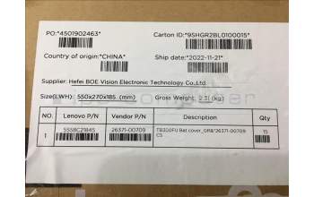 Lenovo 5S58C21845 TB300FU Bat cover_GR&*26371-00709 CS