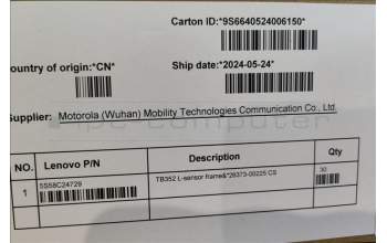 Lenovo 5S58C24729 TB352 L-sensor frame&*26373-00225 CS