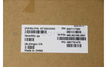 Lenovo 5T10S33353 Removable Tape W 21AR