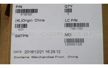 Lenovo 5T10S73207 Removable Tape L 81C4