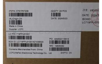 Lenovo 5T61P67208 CS22_3+2bCP,Glass like Mylar,Elan PCB,Grey,Non-NFC,SOVP&MP,Transimage