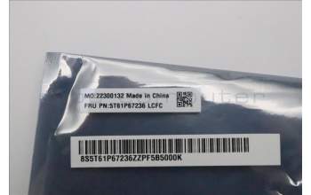 Lenovo 5T61P67236 TOUCHPAD CS21_3+2bCP,GLM,BK,NONFC,SRX,EL