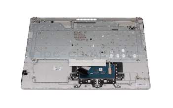 6070B1714503 Original HP Tastatur inkl. Topcase DE (deutsch) silber/silber mit Backlight (DVD)