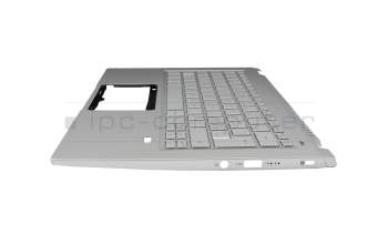 6B.AB1N2.015 Original Acer Tastatur inkl. Topcase CH (schweiz) silber/silber mit Backlight