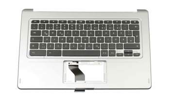 6B.GHPN7.010 Original Acer Tastatur inkl. Topcase DE (deutsch) schwarz/silber