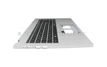 6B.J4GN2.014 Original Acer Tastatur inkl. Topcase DE (deutsch) schwarz/silber