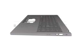 6B.KJ9N7.011 Original Acer Tastatur inkl. Topcase DE (deutsch) silber/silber mit Backlight