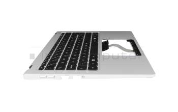 6B.KWMN8.029 Original Acer Tastatur inkl. Topcase CH (schweiz) schwarz/silber mit Backlight