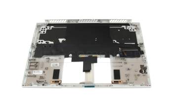 6BC5SN7011 Original Acer Tastatur inkl. Topcase DE (deutsch) weiß/weiß mit Backlight (ohne Stiftfach)