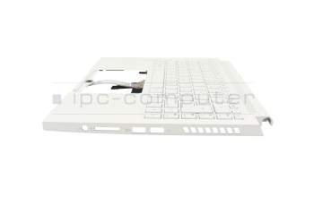 6BC5SN7011 Original Acer Tastatur inkl. Topcase DE (deutsch) weiß/weiß mit Backlight (ohne Stiftfach)