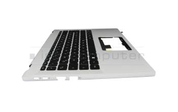 6BKF2N2014 Original Acer Tastatur inkl. Topcase DE (deutsch) schwarz/silber mit Backlight