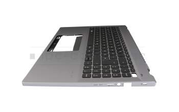 6BKFTN2014 Original Acer Tastatur inkl. Topcase DE (deutsch) schwarz/silber mit Backlight