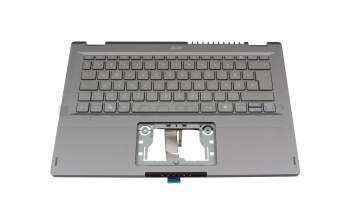 6BKT4N8020 Original Acer Tastatur inkl. Topcase DE (deutsch) silber/silber mit Backlight
