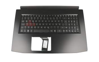 6BQ3DN2011 Original Acer Tastatur inkl. Topcase DE (deutsch) schwarz/silber mit Backlight (1060)
