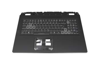 6BQLGN2014 Original Acer Tastatur inkl. Topcase DE (deutsch) schwarz/weiß/schwarz mit Backlight