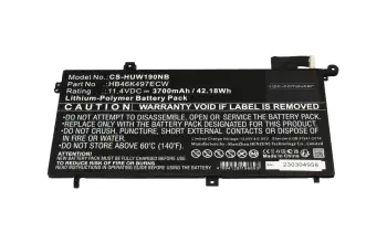IPC-Computer Akku kompatibel zu Huawei HB46K497ECW mit 42,18Wh
