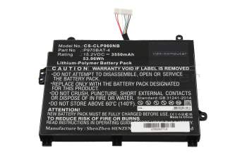 IPC-Computer Akku 53,9Wh kompatibel für Tuxedo Book XP1508 (P955HQ)