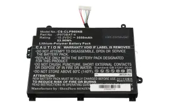 IPC-Computer Akku kompatibel zu Clevo P970BAT-4 mit 53,9Wh