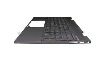 71NII332013 Original HP Tastatur inkl. Topcase DE (deutsch) schwarz/schwarz mit Backlight (Nightfall Black)