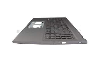 71NLC1BO083 Original Compal Tastatur inkl. Topcase CH (schweiz) grau/grau mit Backlight