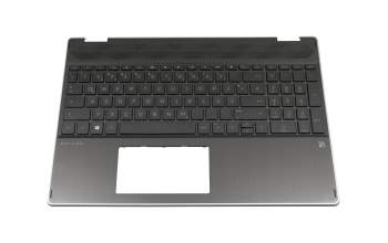 8K2051 Original HP Tastatur inkl. Topcase DE (deutsch) schwarz/schwarz mit Backlight