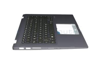 90NB0J71-R31GE0 Original Asus Tastatur inkl. Topcase DE (deutsch) schwarz/blau mit Backlight