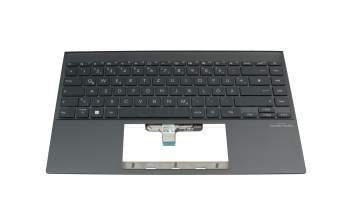 90NB0TV1-R30GE1 Original Asus Tastatur inkl. Topcase DE (deutsch) dunkelgrau/grau mit Backlight