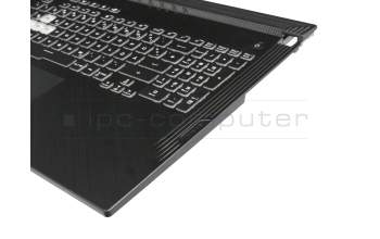 90NR01T3-R32GE0 Original Asus Tastatur inkl. Topcase DE (deutsch) schwarz/schwarz mit Backlight - ohne Keystone-Schacht -