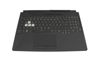 90NR0703-R30GE0 Original Asus Tastatur inkl. Topcase DE (deutsch) schwarz/transparent/schwarz mit Backlight