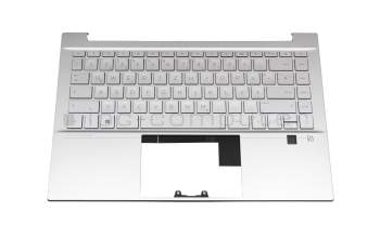 910300255660 Original PMX Tastatur inkl. Topcase DE (deutsch) silber/silber mit Backlight