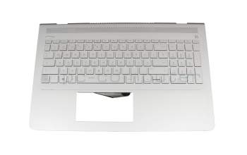 926859-041 Original HP Tastatur inkl. Topcase DE (deutsch) silber/silber mit Backlight