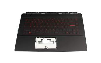 957-16W11E-C08 Original MSI Tastatur inkl. Topcase DE (deutsch) schwarz/schwarz mit Backlight