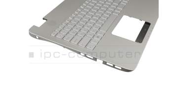 9Z.N8BBC.P0V Original DFE Tastatur inkl. Topcase UA (ukrainisch) silber/silber mit Backlight