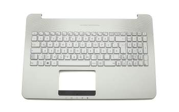 9Z.N8BBU.T0G Original Darfon Tastatur inkl. Topcase DE (deutsch) silber/silber mit Backlight