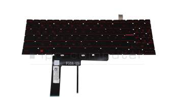9Z.NK1BN.F1D Original MSI Tastatur DE (deutsch) schwarz mit Backlight (Backlight rot)