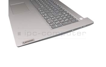 AM1JX000 Original Lenovo Tastatur inkl. Topcase DE (deutsch) grau/silber (Fingerprint)