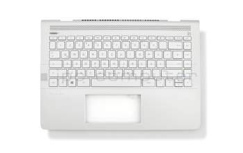 AM22R000300 Original HP Tastatur inkl. Topcase DE (deutsch) silber/silber mit Backlight